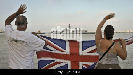 Gibraltar-Spannungen Stockfoto