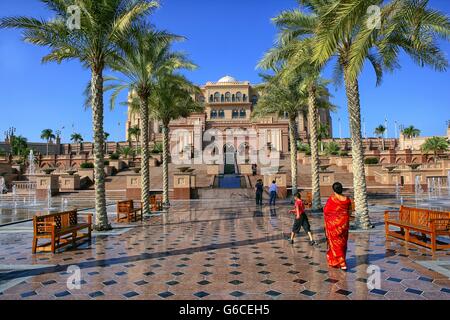 Emirates Palace Hotel, Abu Dhabi, Vereinigte Arabische Emirate, Naher Osten Stockfoto