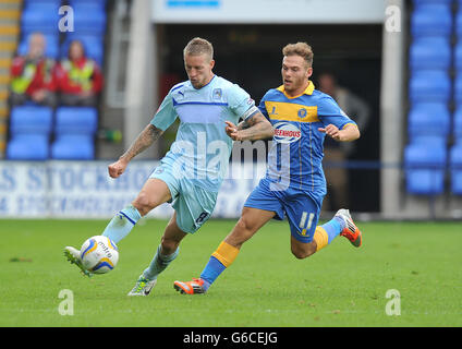 Fußball - Himmel Bet Football League One - Shrewsbury Town V Coventry - indication Wiese Stockfoto