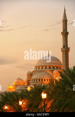 Vereinigte Arabische Emirate, Sharjah, Al Noor Moschee, Stockfoto