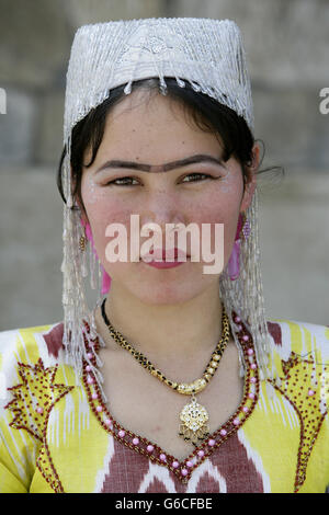 Usbekische Frau Stockfoto