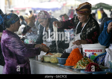 Markt in Samarkanda Stockfoto