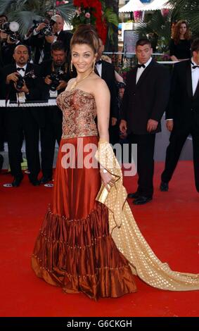 Cannes - Aishwarya Rai - Les Egares Stockfoto