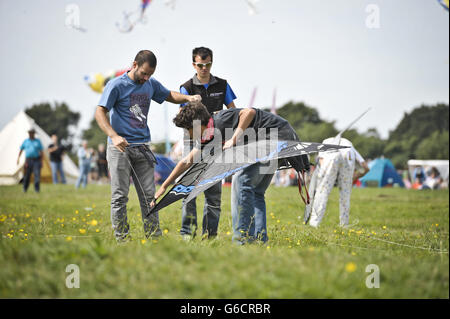 Bristol internationale Drachenfest Stockfoto