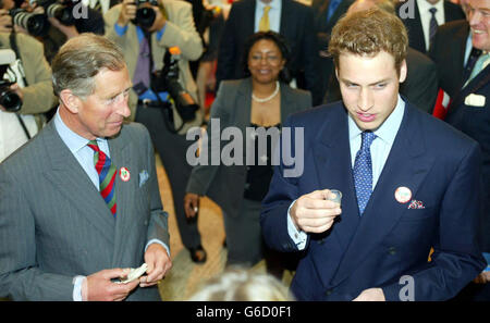 Prinz Charles und Prinz William Stockfoto