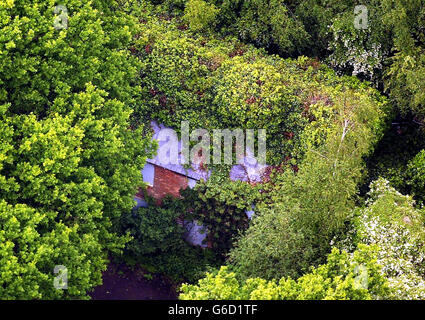 Luftaufnahme von Tony Martin Land Stockfoto