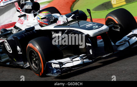 Formel-1-Autorennen - großer Preis von Italien 2013 - Trainingstag - Autodromo di Monza. Williams' Pastor Maldonado während des Trainingstages für den Großen Preis von Italien 2013 beim Autodromo di Monza in Monza, Italien. Stockfoto