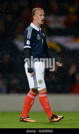 Fußball - WM-Qualifikation 2014 - Europa - Gruppe A - Schottland / Belgien - Hampden Park. Leigh Griffiths, Schottland Stockfoto