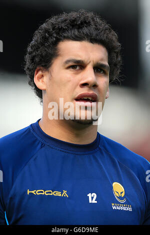 Rugby Union - Aviva Premiership - Leicester Tigers / Worcester Warriors - Welford Road. Josh Matavesi, Worcester Warriors. Stockfoto