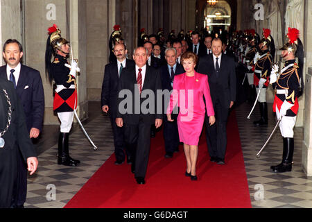 Political - Security Summit - Ankunft am Schloss Versailles während der Konferenz (Paris) Stockfoto