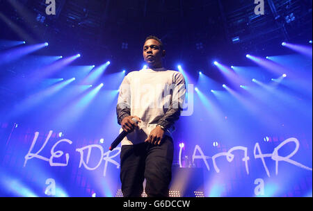 Kendrick Lamar tritt beim iTunes Festival im Roundhouse in London auf. Stockfoto