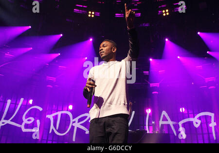 Kendrick Lamar tritt beim iTunes Festival im Roundhouse in London auf. Stockfoto