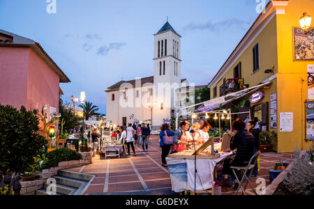 San Teodoro bei Nacht Sardinien Italien Stockfoto