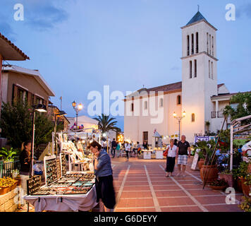 San Teodoro bei Nacht Sardinien Italien Stockfoto