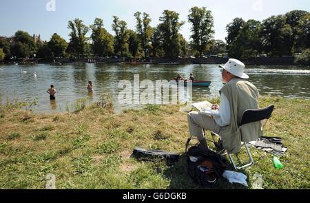 Herbstwetter am 4. September Stockfoto