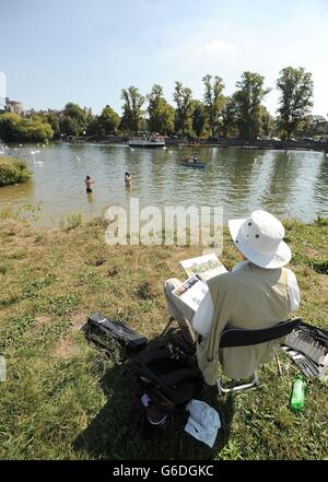 Herbstwetter am 4. September Stockfoto