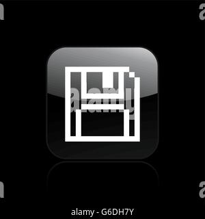 Vektor-Illustration der einzelnen isolierten Pixels-Symbol Stock Vektor