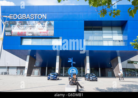 Eingang zum Edgbaston Cricket Ground, Edgbaston Road, Edgbaston, Birmingham, West Midlands, England, Vereinigtes Königreich Stockfoto