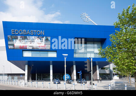 Eingang zum Edgbaston Cricket Ground, Edgbaston Road, Edgbaston, Birmingham, West Midlands, England, Vereinigtes Königreich Stockfoto