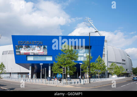 Eingang zum Edgbaston Cricket Ground, Edgbaston Road, Edgbaston, Birmingham, West Midlands, England, Vereinigtes Königreich Stockfoto