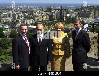 Putin in Schottland Stockfoto