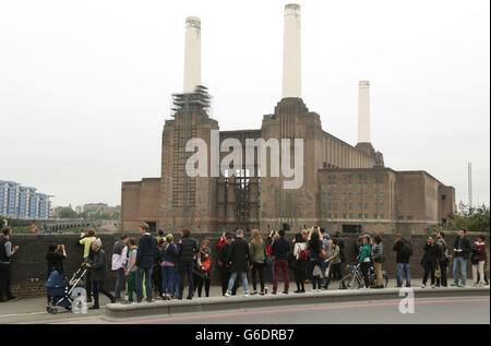 Ein Blick auf das Battersea Power Station in London, während des Open House Projekts architektonische Schaufenster. Stockfoto