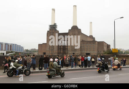 Ein Blick auf das Battersea Power Station in London, während des Open House Projekts architektonische Schaufenster. Stockfoto