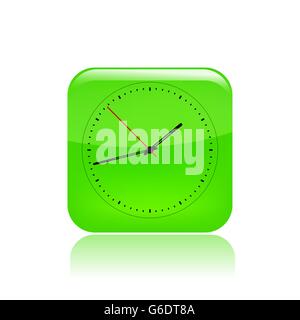 Vektor-Illustration der einzelnen isolierten Uhrsymbol Stock Vektor