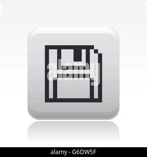 Vektor-Illustration isoliert einzelne Pixel SymbolSpeichern Stock Vektor