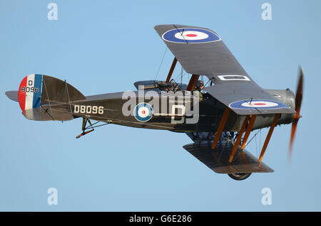 Bristol F.2B Fighter, britisches zweisitziges Doppeldecker- und Aufklärungsflugzeug des Ersten Weltkriegs. Stockfoto