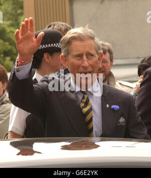 Prinz Charles in Schottland Stockfoto