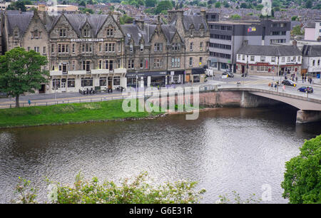 Ansicht von Inverness aus Inverness castle.highlands,Scotland Stockfoto