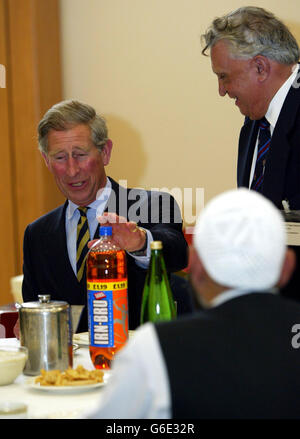 Prinz Charles in Glasgow Stockfoto