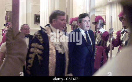 Gordon Brown - Oberbürgermeister Abendessen Stockfoto