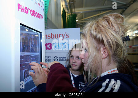 2013 Sainsbury Schule Spiele - Tag zwei - Sheffield Stockfoto