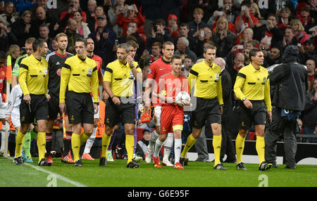 Fußball - UEFA Champions League - Gruppe A - Manchester United gegen Bayer Leverkusen - Old Trafford Stockfoto