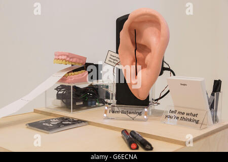 London, UK. 23. Juni 2016. Projekt von Jean Vatchara. Studenten aus dem Royal College of Art (RCA) Postgraduate Kunst & Design Kurse präsentieren ihre Abschlussarbeiten in der Graduate Ausstellung, die vom 26. Juni bis 3. Juli 2016 läuft. Stockfoto