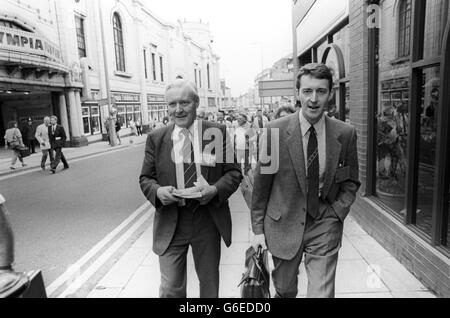 Politik - Tony Benn - Party Arbeitskonferenz, Blackpool Stockfoto