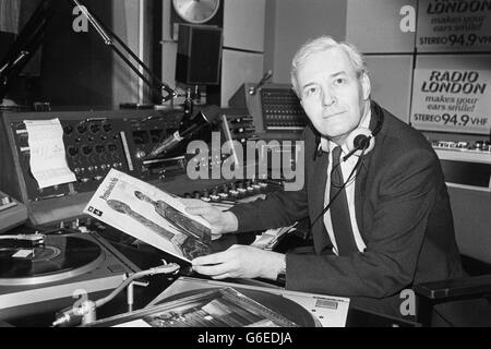 Politik - Tony Benn - BBC Radio London Stockfoto