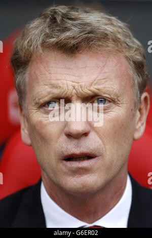 Fußball - Barclays Premier League - Sunderland gegen Manchester United - Stadium of Light. Manchester United Manager David Moyes Stockfoto