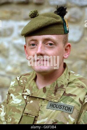 Pte Ryan Houston vom Royal Regiment of Scotland, der in den Dispatches vor der vollständigen Operational Honors List 41 erwähnt wurde, die am Freitag im London Gazette veröffentlicht wird. Stockfoto