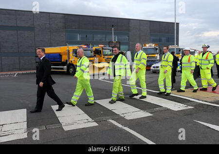 Transport Schottland Winterdienst Stockfoto