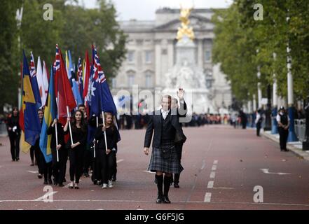 Glasgow 2014 Commonwealth Games Baton Relay Stockfoto