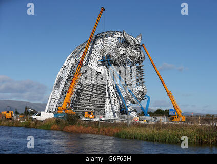 Die Kelpies Stockfoto