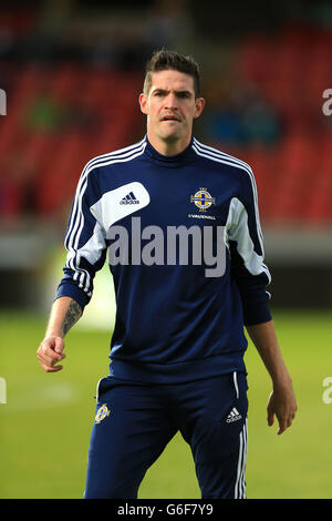 Fußball - WM-Qualifikation 2014 - Europa - Gruppe F - Nordirland - Portugal - Windsor Park. Kyle Lafferty, Nordirland Stockfoto