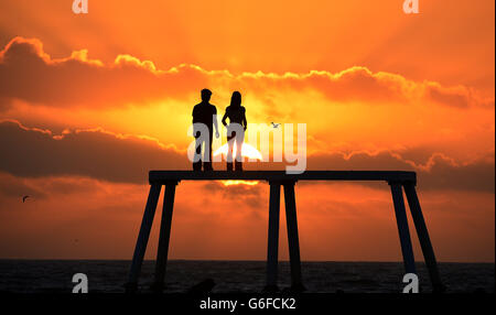 Herbstwetter am 30. Sept Stockfoto