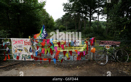 Anti-Fracking-Proteste Stockfoto