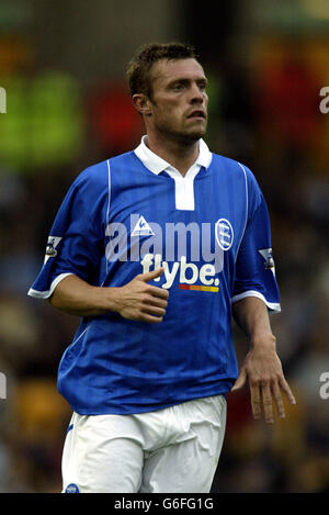 Geoff Horsfield in Birmingham City während der Vorsaison im Vale Park, Stoke on Trent. Stockfoto