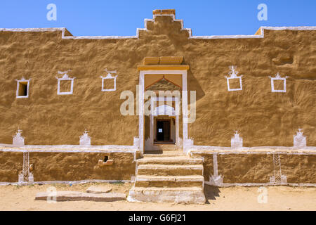 Traditionelles Haus in Kuldhara Wüstung in der Nähe von Jaisalmer, Rajasthan, Indien Stockfoto