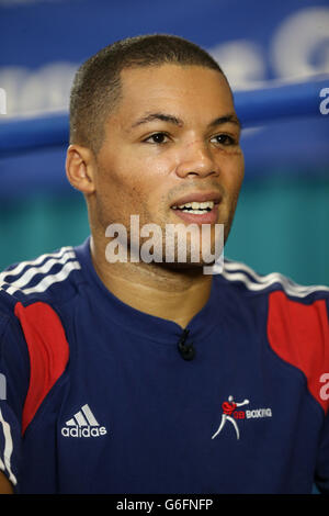 Joe Joyce während des Team GB Media Day am English Institute of Sport, Sheffield. Stockfoto